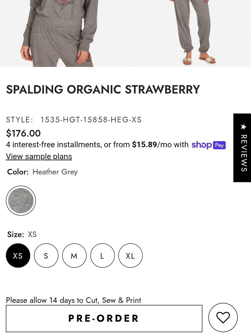 Lauren Moshi Organic Strawberry Spalding sweatshirt - Picture 5 of 13